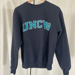 Champion UNCW Blue Crewneck Size Small